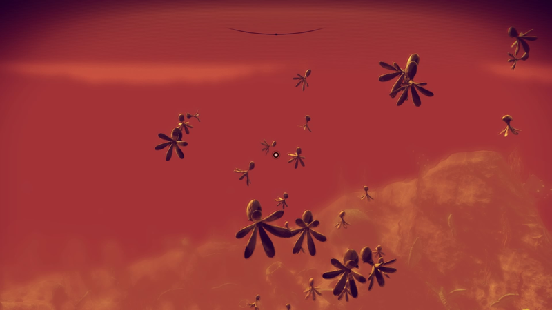 Underwater.